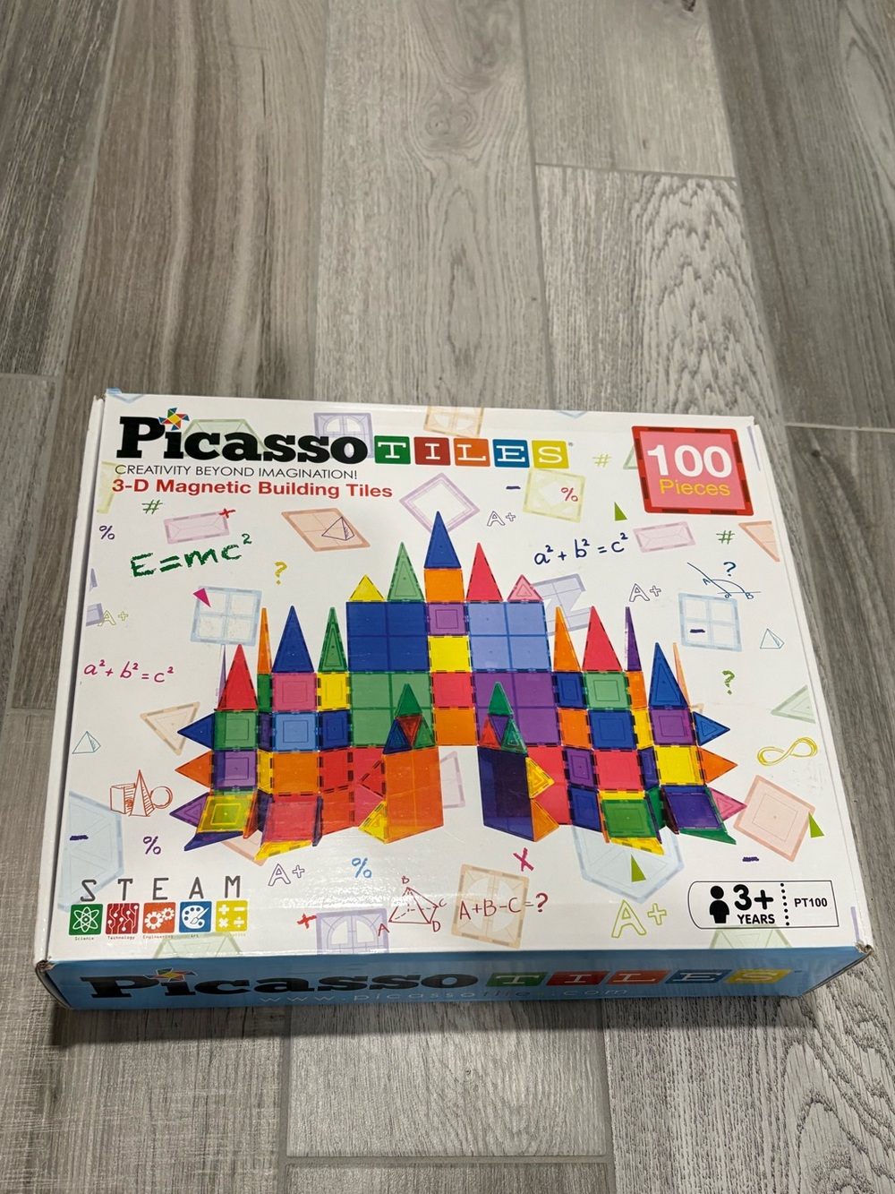 Picasso 100-Piece Magnetic Building Tiles Set - Multicolor